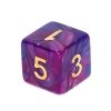 7 kości.2kolor.Ciemnoniebiesko-purpurowe.REBEL